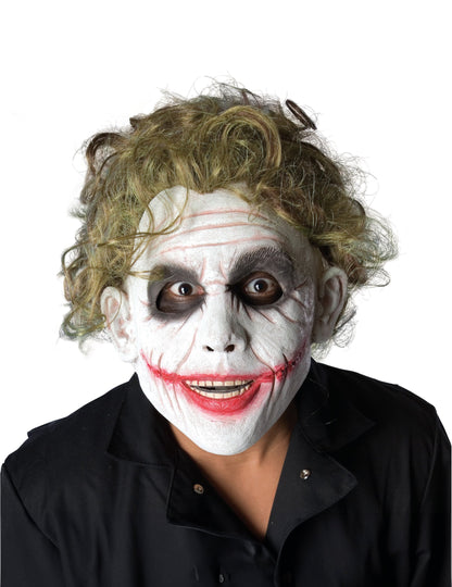 Perruque bouclée Joker pour adulte verte