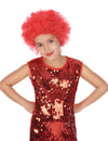 Perruque disco pour enfant rouge frisée
