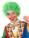 Perruque de clown pour enfant verte frisée