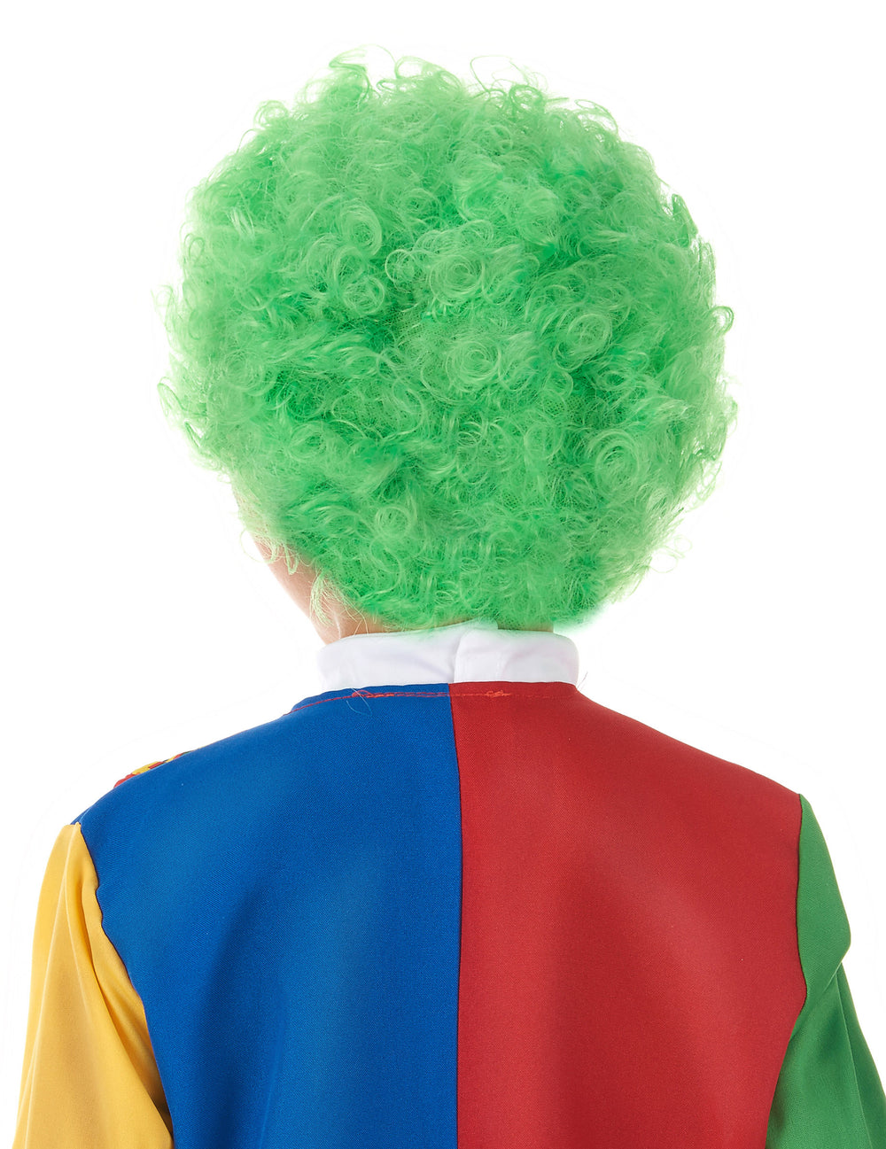 Vue de dos de la perruque de clown pour enfant