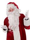 Perruque et barbe de Père Noël pour adulte blanc bouclé