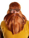 Perruque et barbe Halvar Vic le Viking pour homme rousse