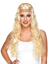 Peruca longa de hippie para mulher