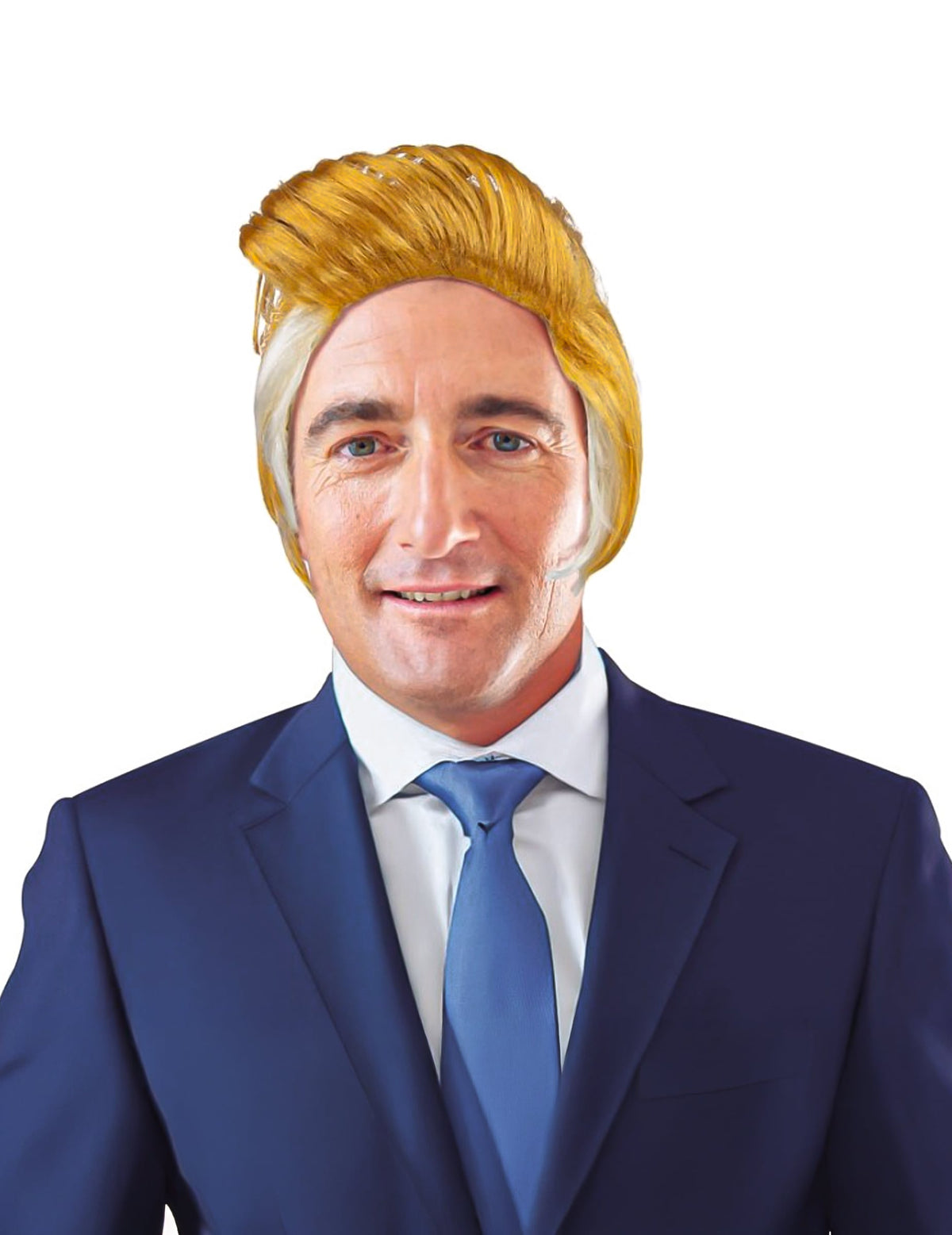 Perruque président Américain pour adulte blonde