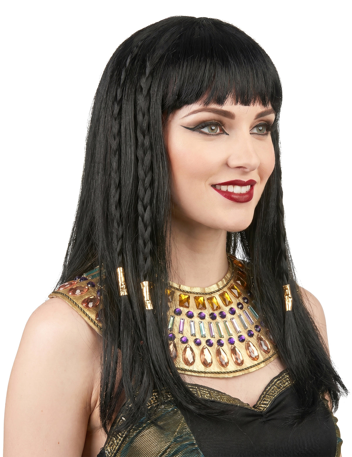 Peruca rainha do egipt-pto