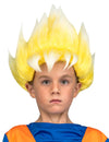 Perruque Super Saiyan Goku Dragon Ball™ pour enfant jaune et blanche pointue
