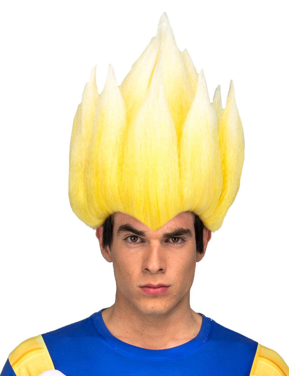 Perruque Super Saiyan Vegeta Dragon Ball™ pour adulte jaune
