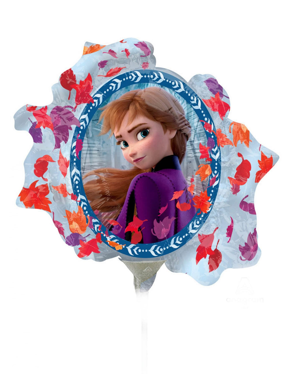 Face com Anna do balão de alumínio Elsa e Anna Frozen 2