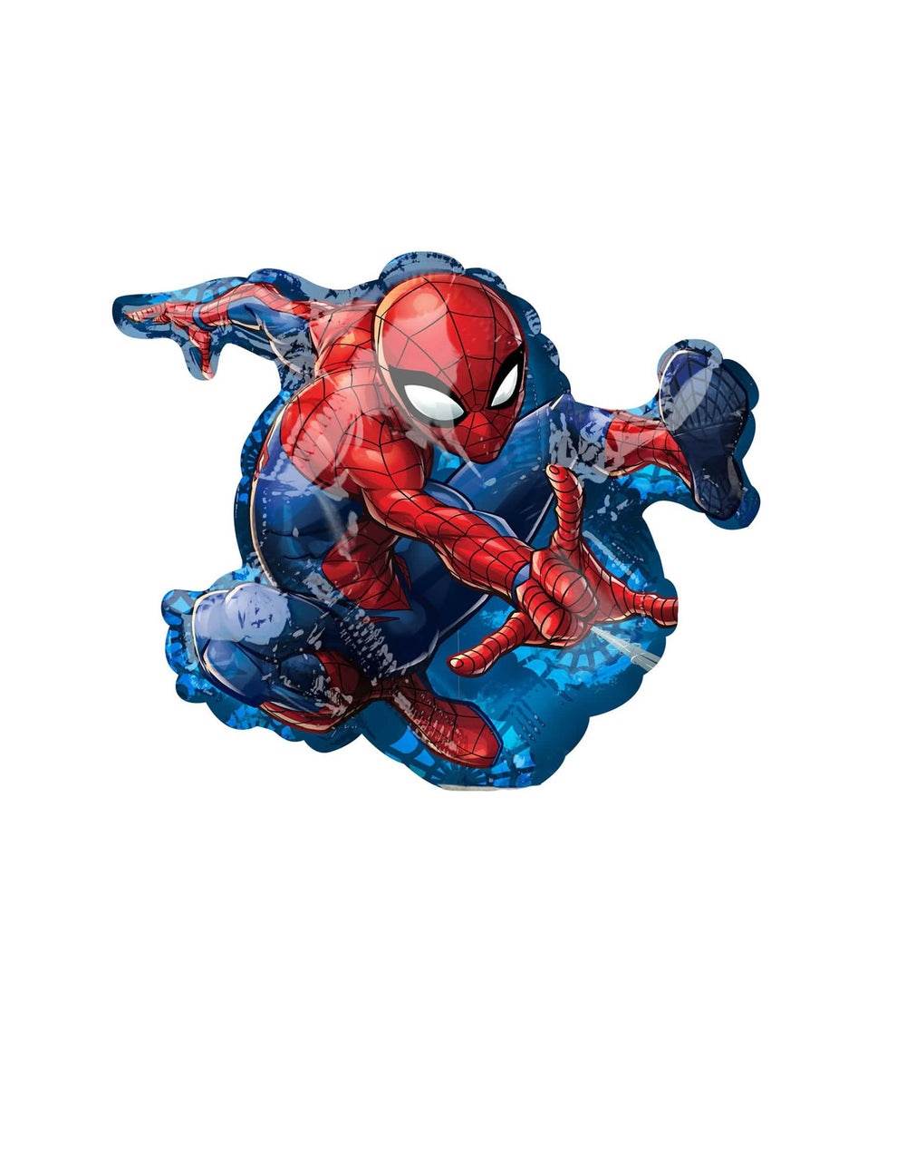 Balão de alumínio Spiderman para criança vermelho e azul