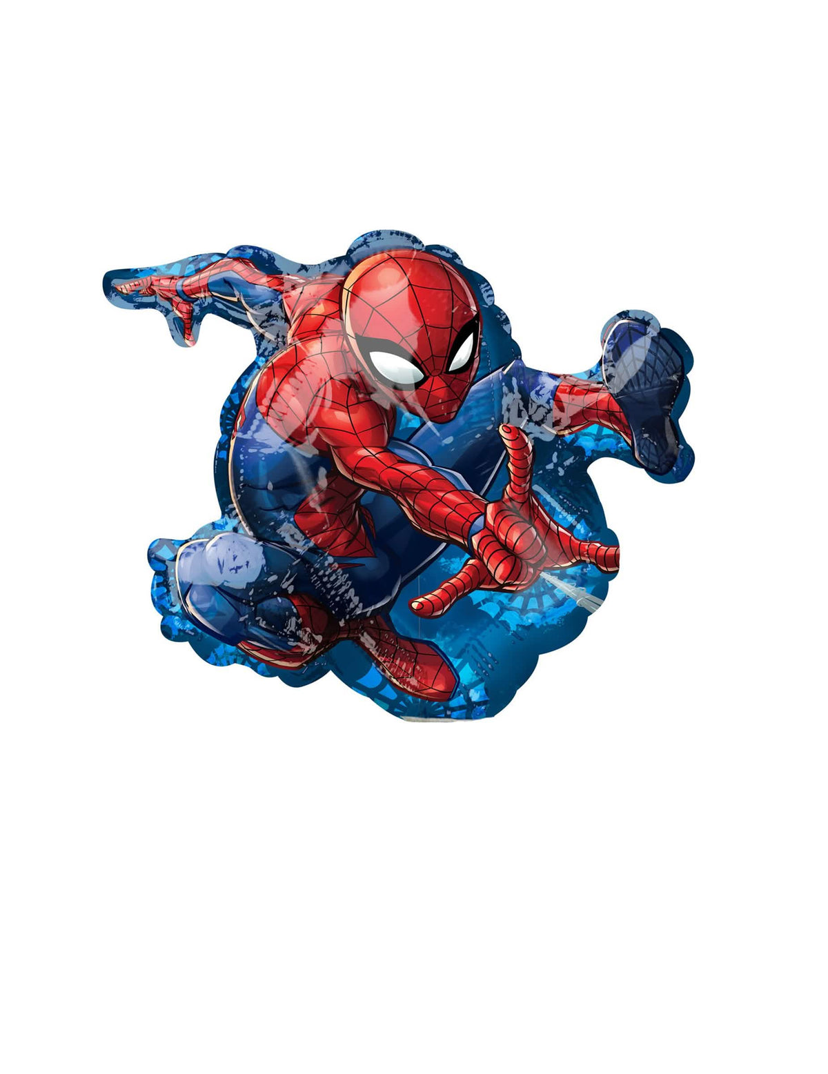 Balão de alumínio Spiderman para criança vermelho e azul