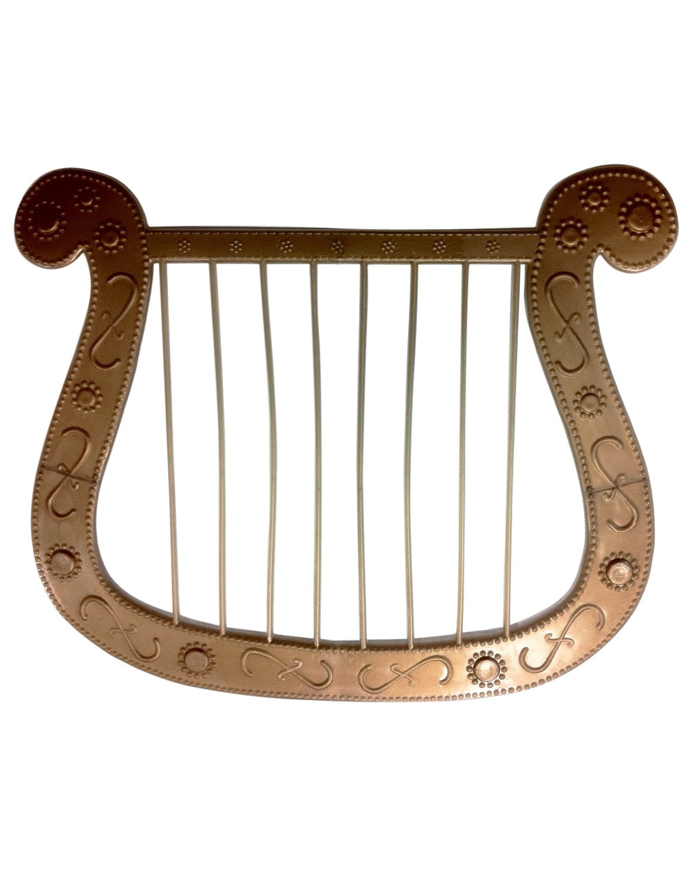 Pequena harpa de anjo dourada para adulto