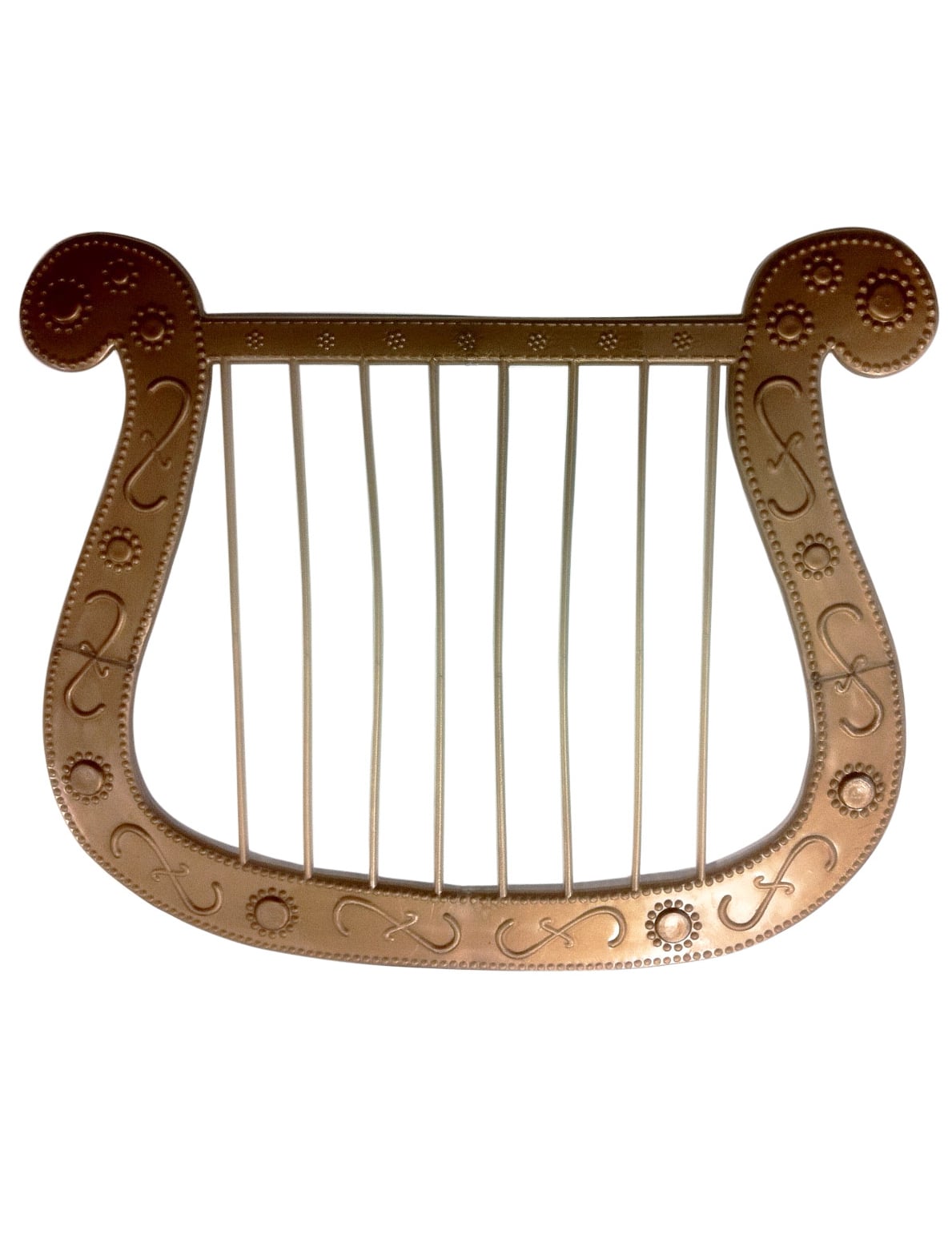 Pequena harpa de anjo dourada para adulto