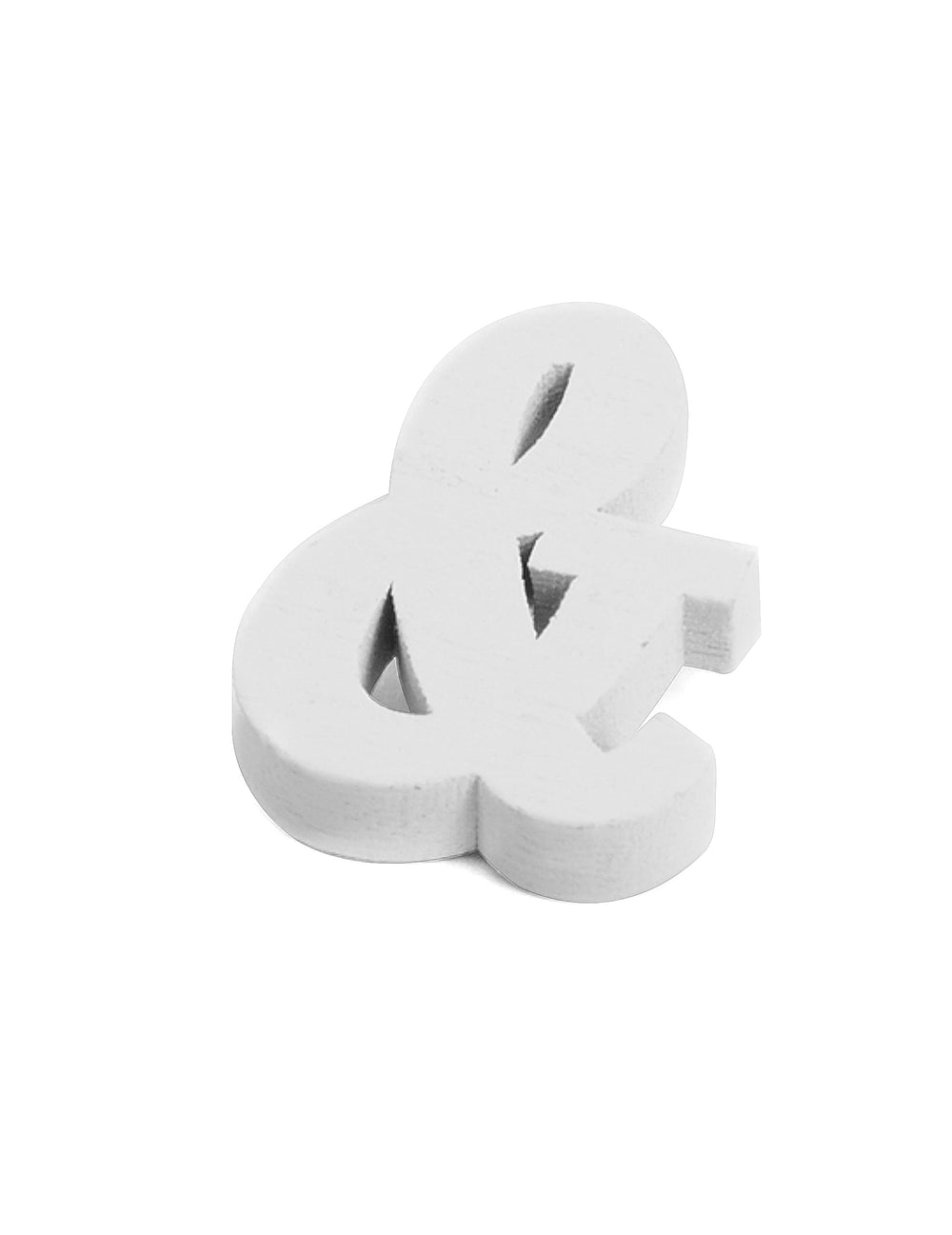 Petite lettre & pour mariage en bois blanc
