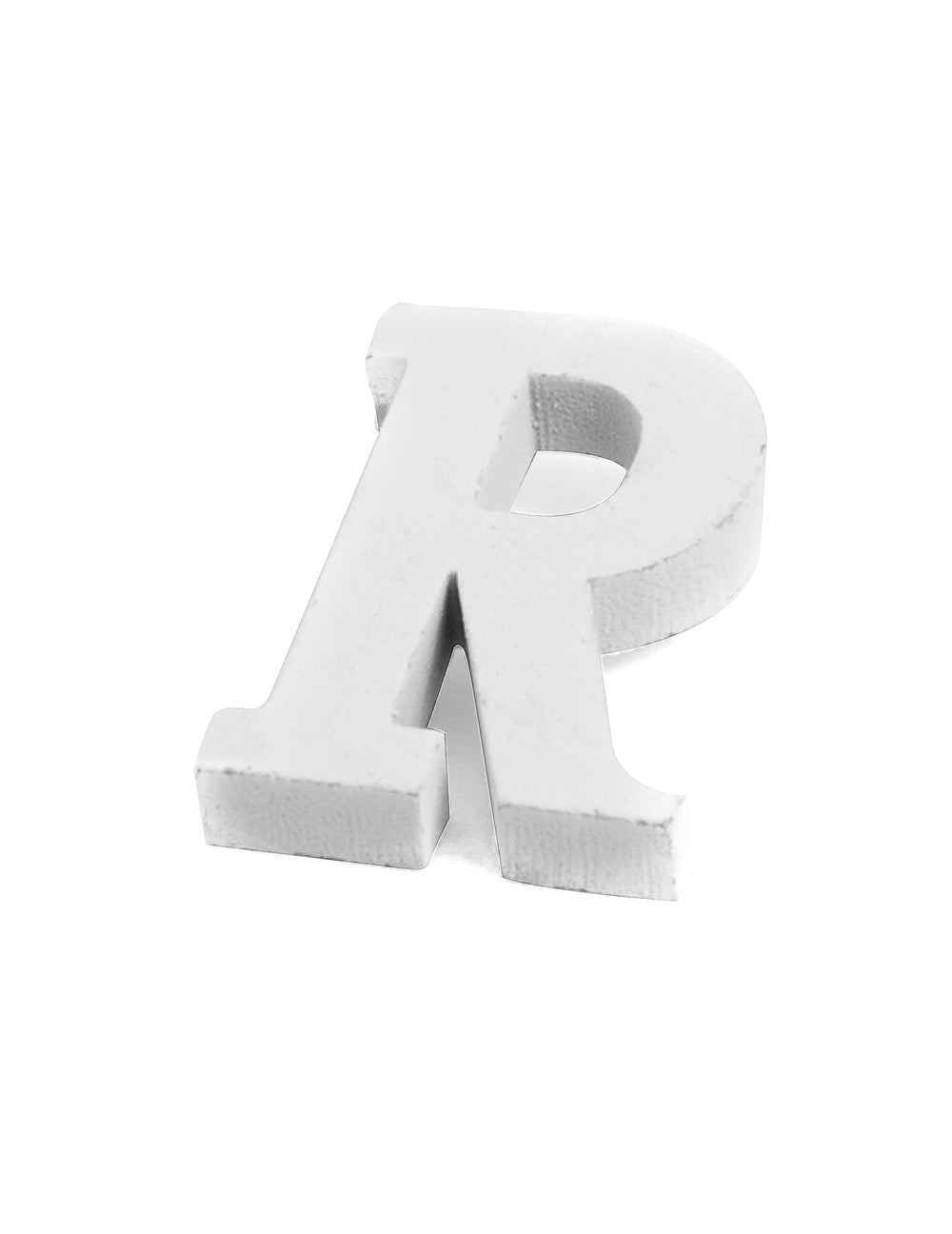 Lettre r en bois mariage pour décoration blanc