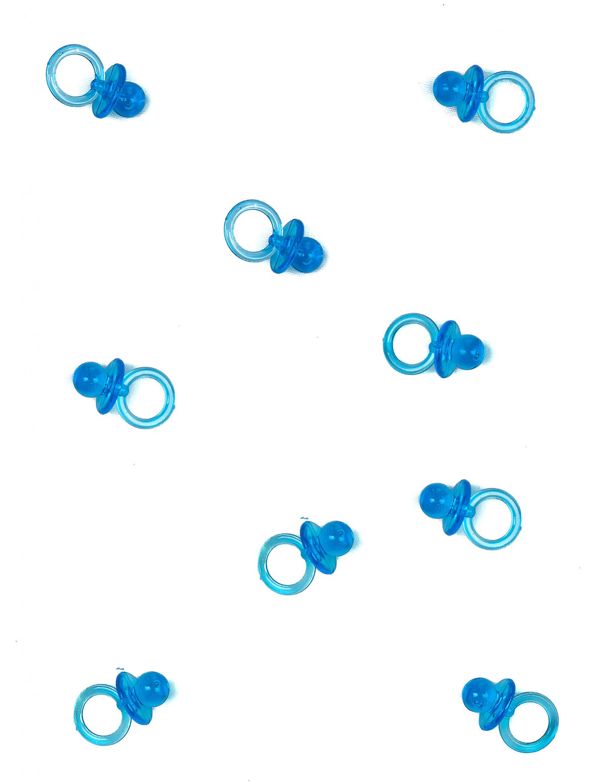 Petites sucettes pour baby shower bleues lot de 18