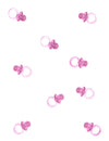 Petites sucettes pour décoration roses transparentes lot de 18