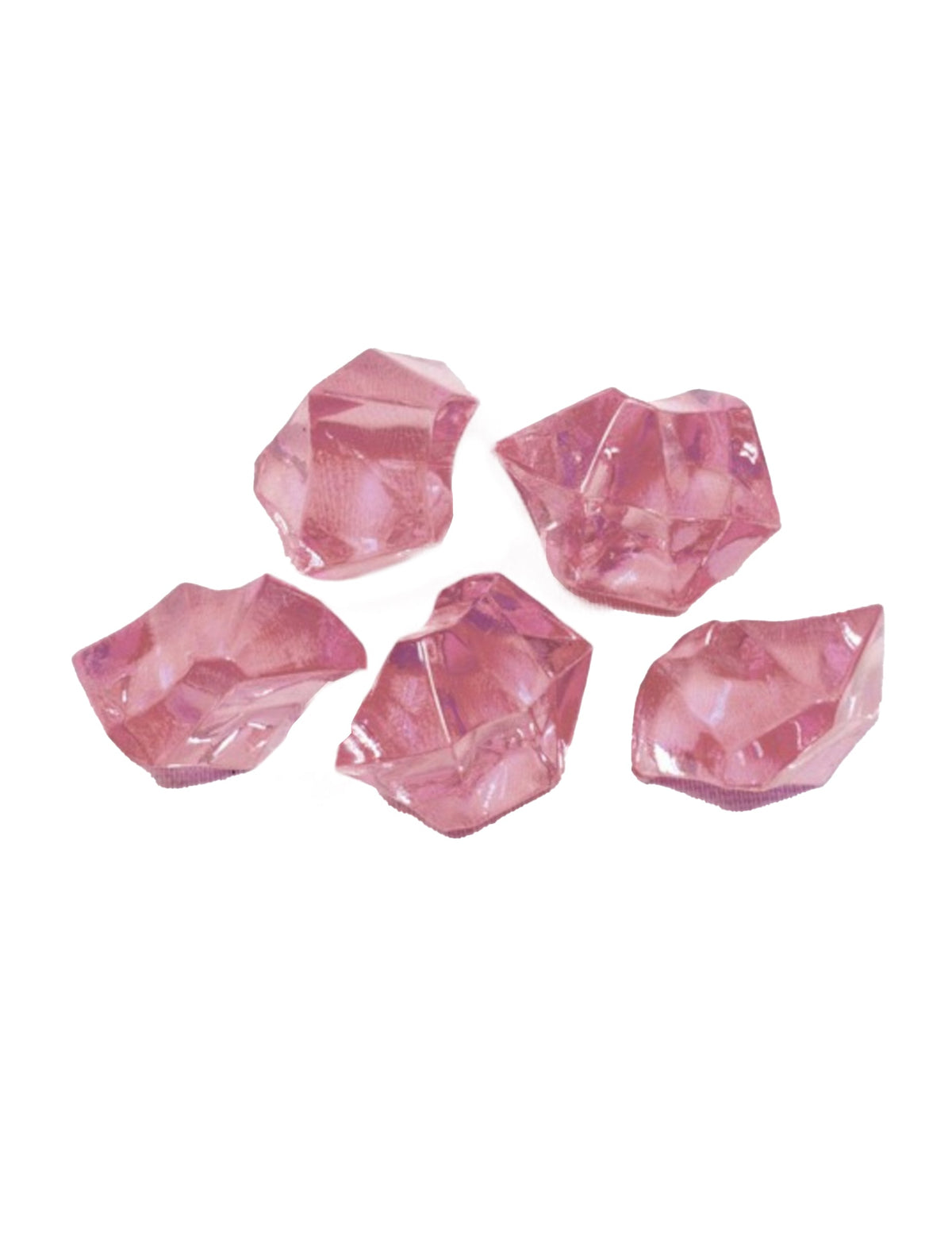 Pierres effet cristal pour décoration de table rose