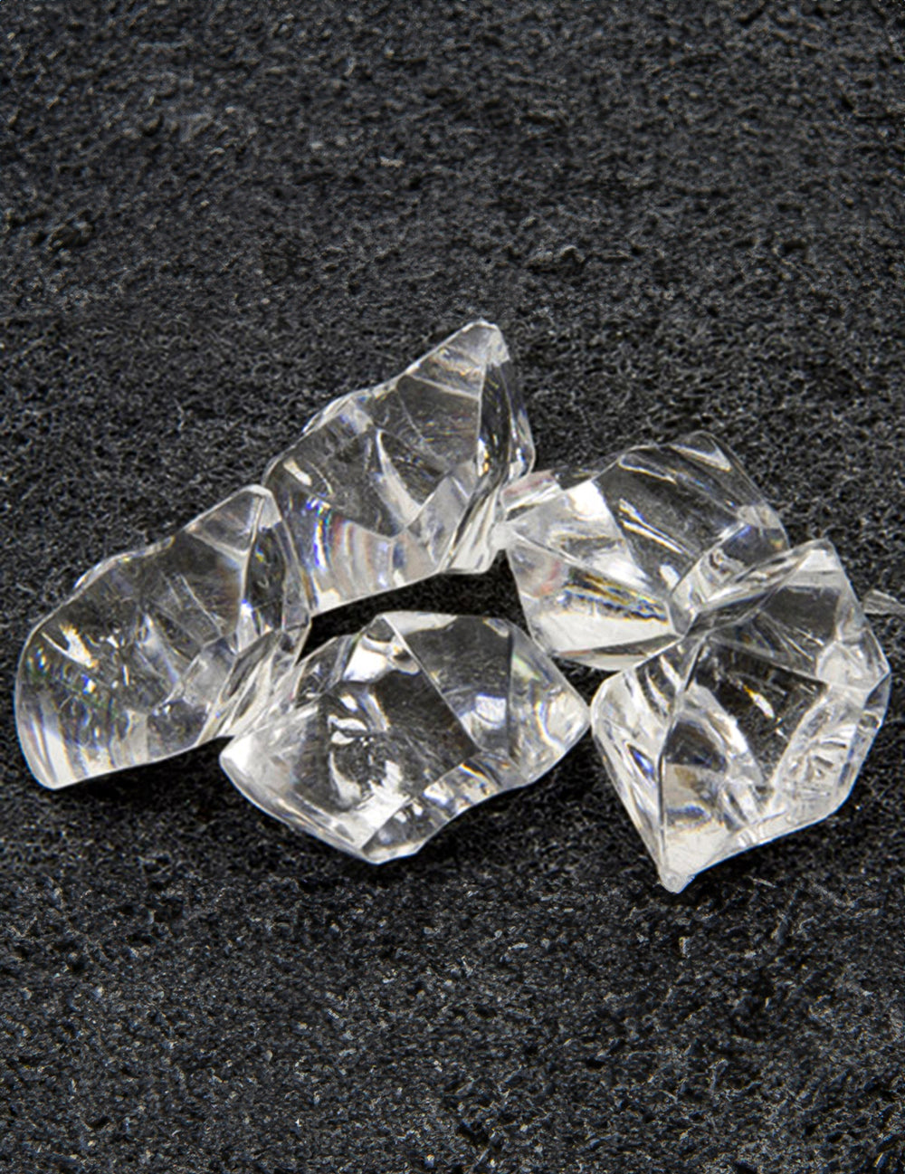 Pierres effet cristal pour table transparentes