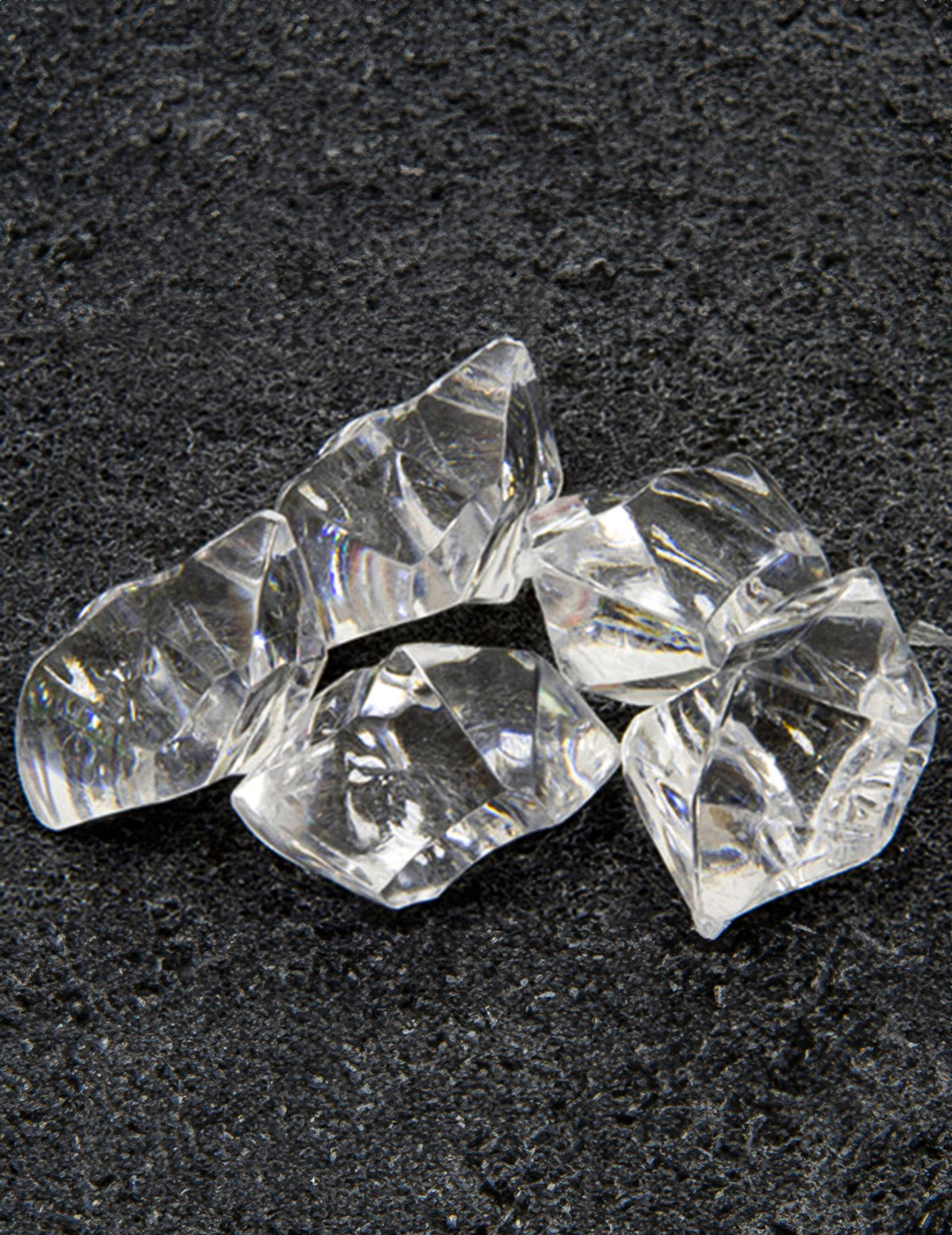 Pierres effet cristal pour table transparentes
