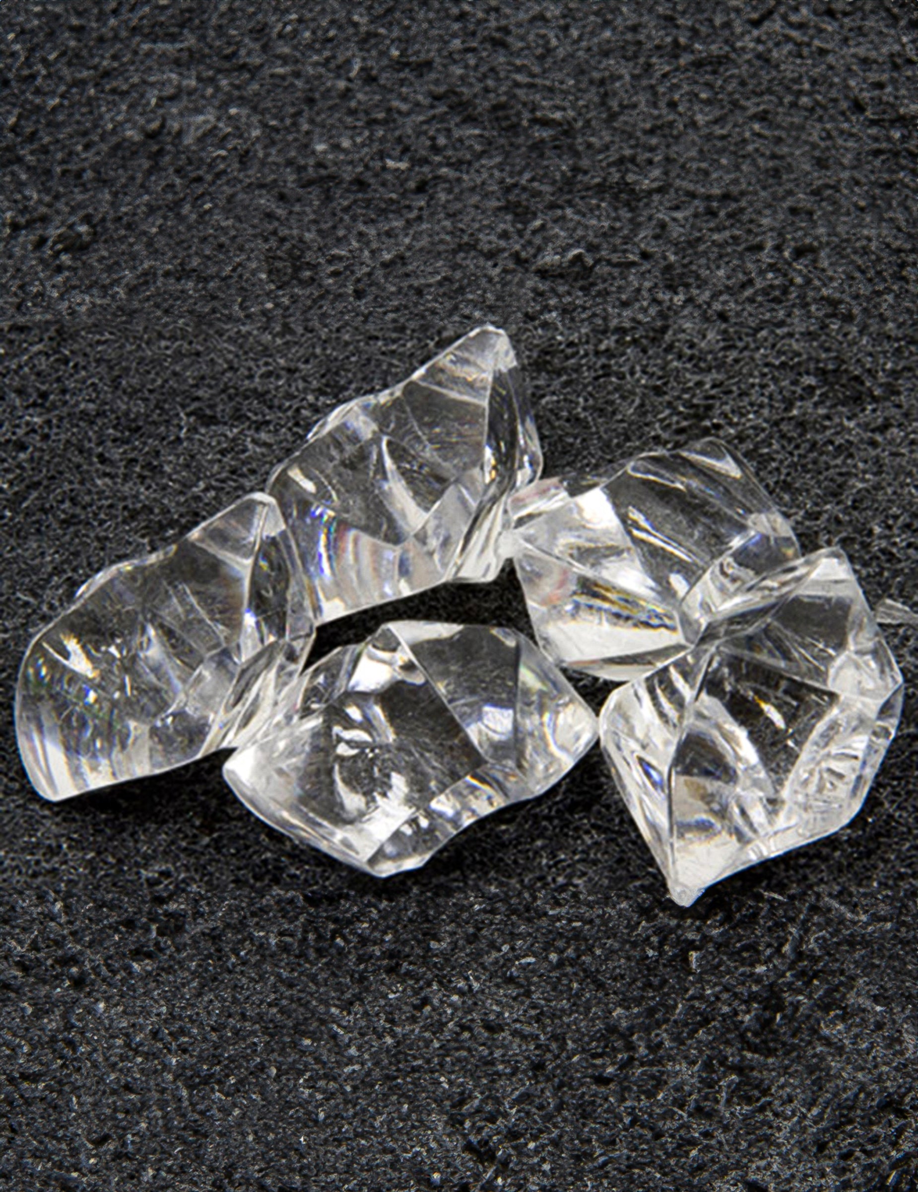 Pierres effet cristal pour table transparentes