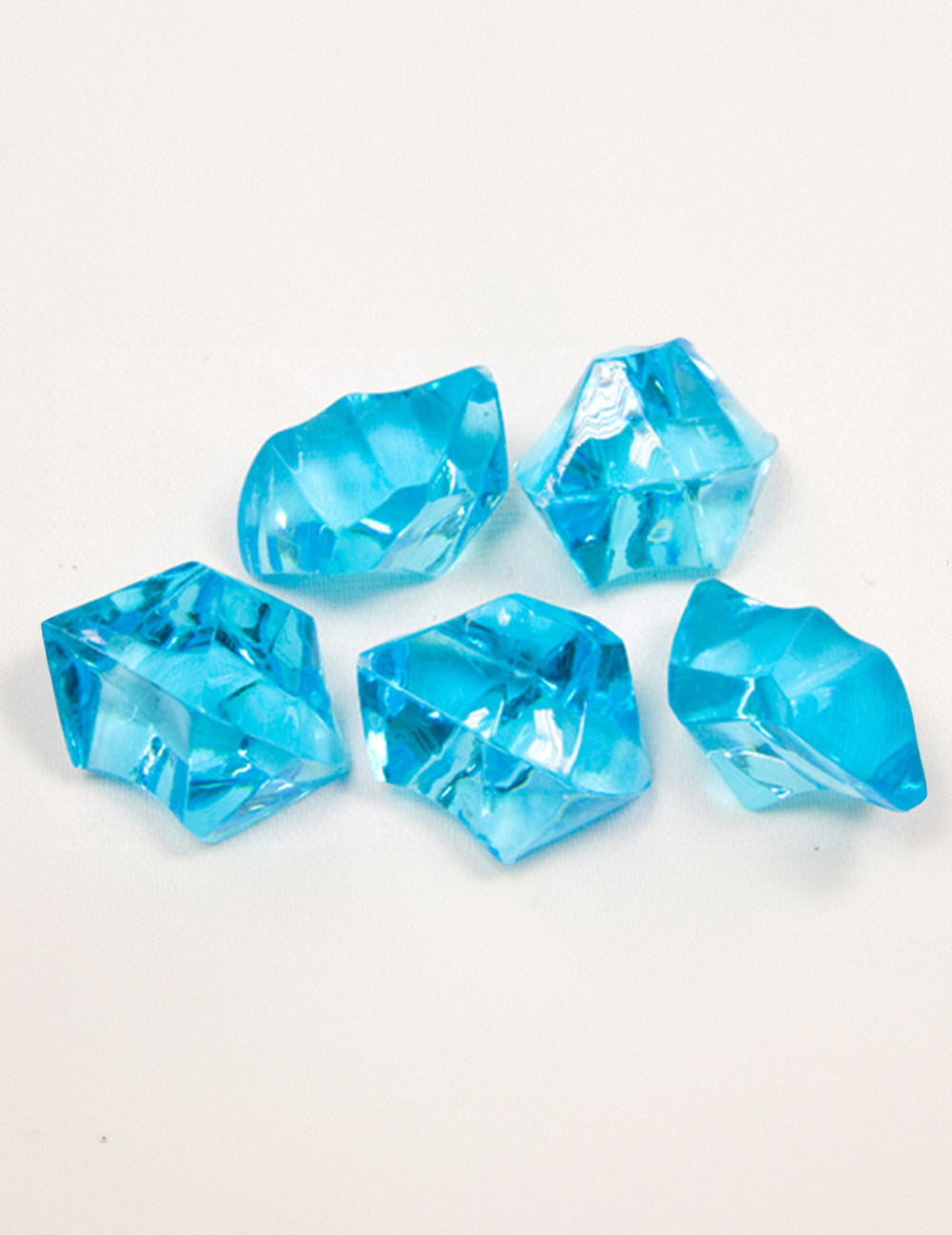 Pierres effet cristal pour décoration de table turquoise