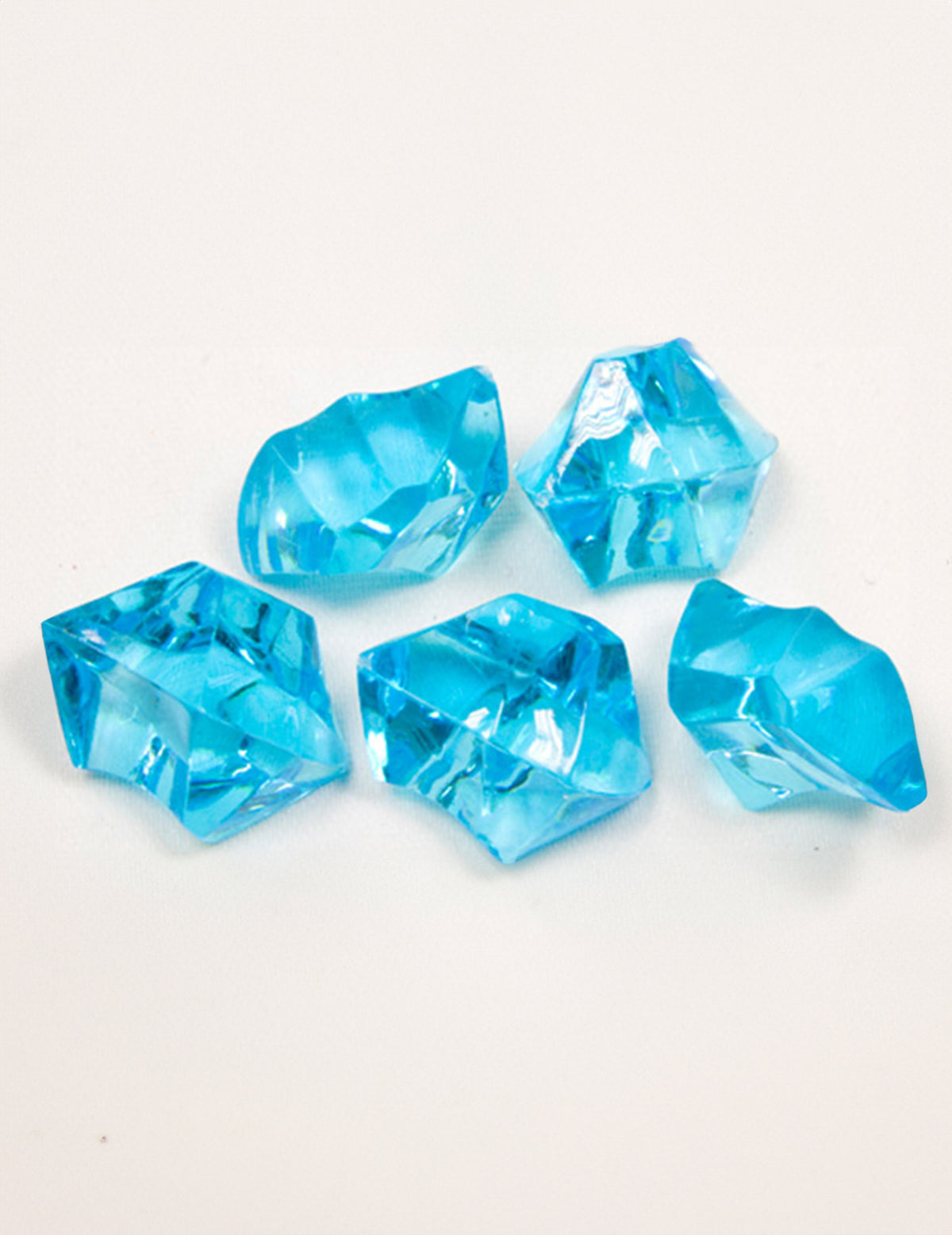 Pierres effet cristal pour décoration de table turquoise