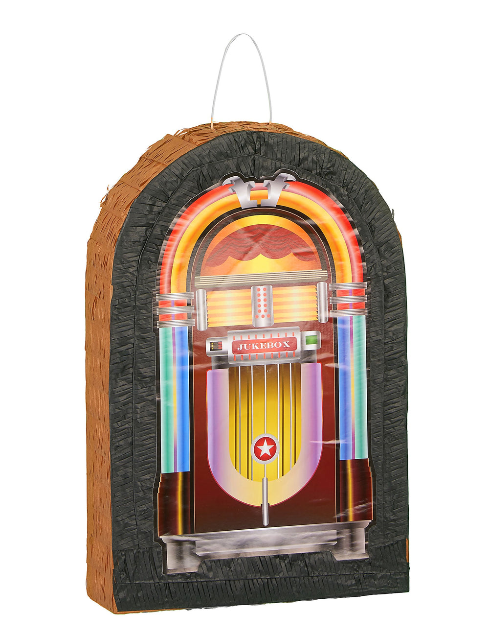 Piñata jukebox pour fête multicolore et noir