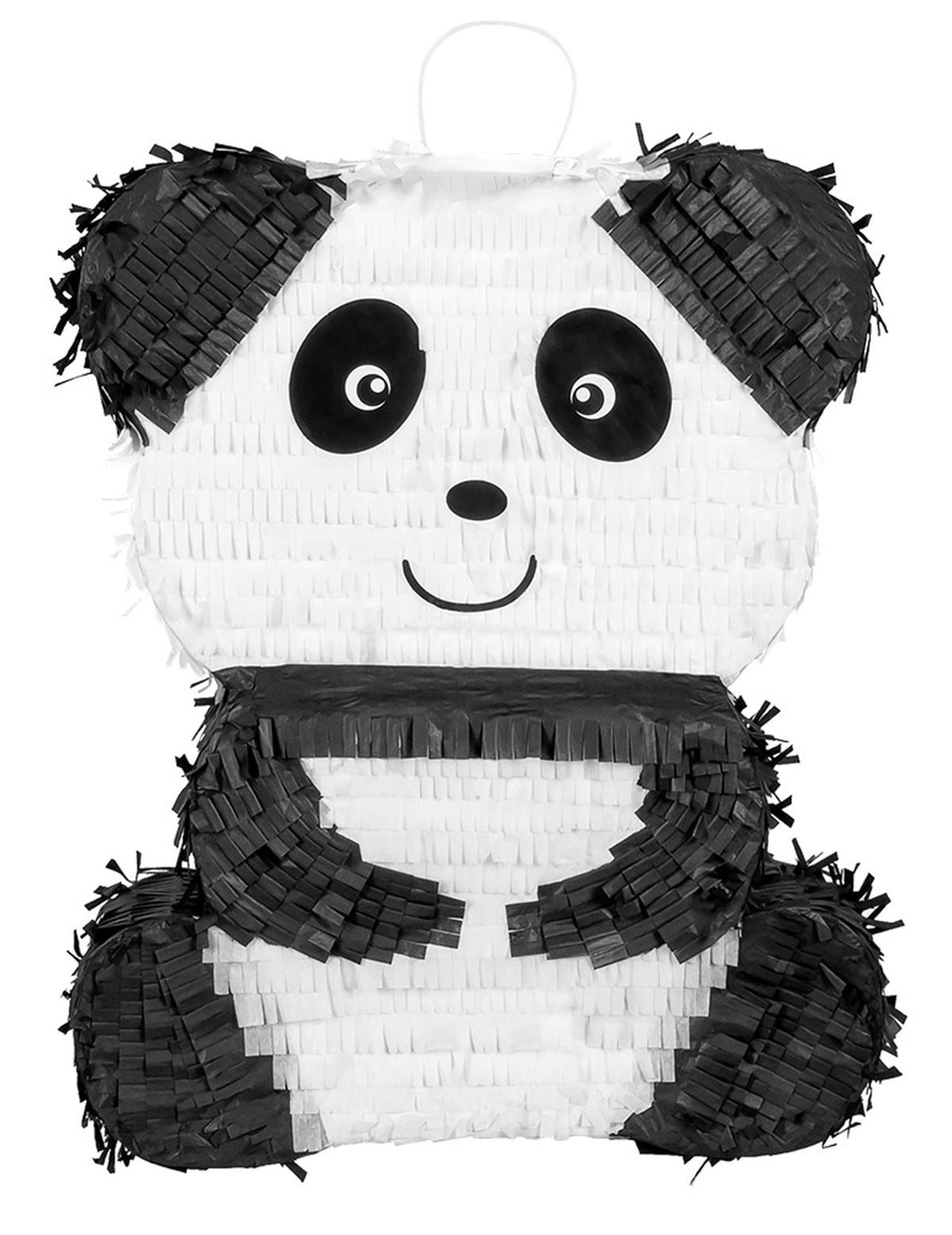 Vue de face de la piñata panda pour anniversaire