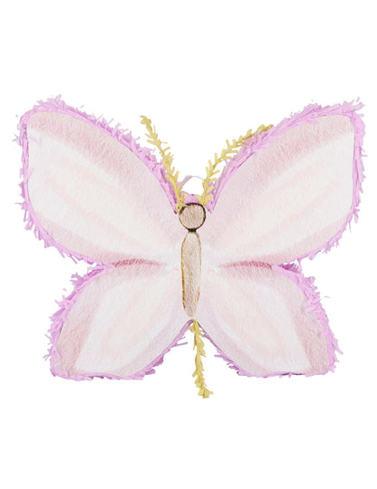 Piñata papillon pour anniversaire lilas et crème