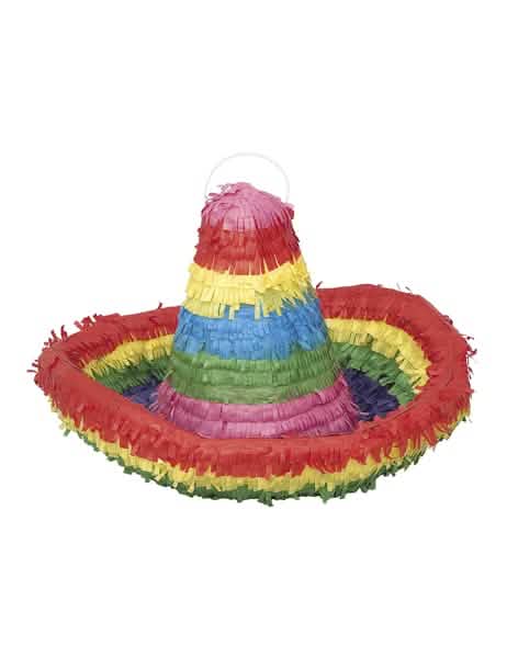 Piñata Sombrero para festa multicores