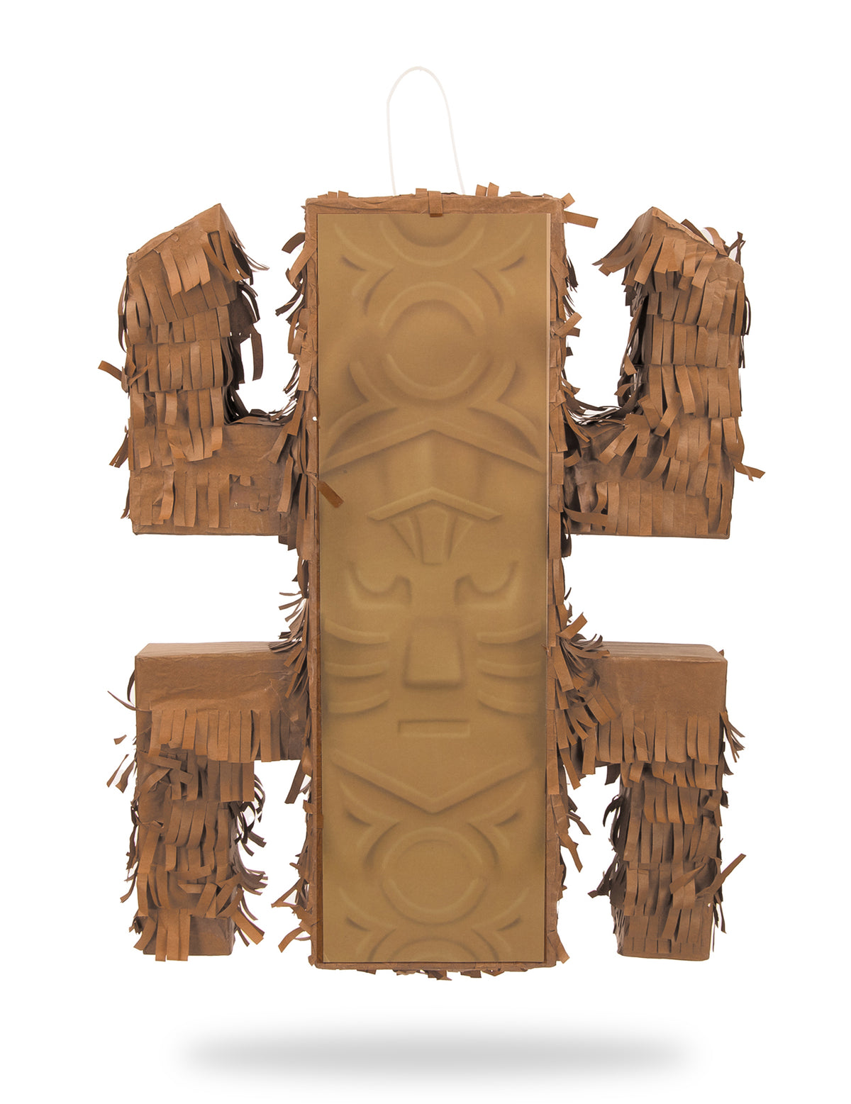 Pinata totem aventurier pour enfant marron à franges