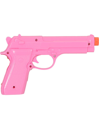 Pistola de brincar rosa 23 cm