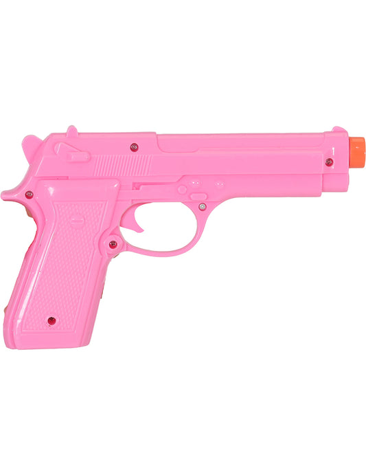 Pistola de brincar rosa 23 cm