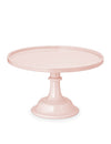Expositor de bolo em acrílico rosa claro 24 cm