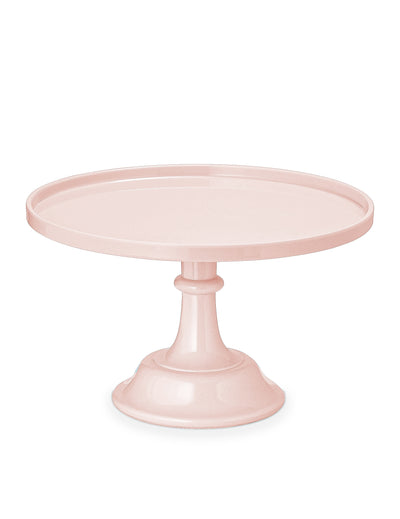 Expositor de bolo em acrílico rosa claro 24 cm