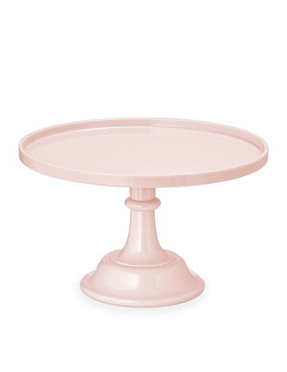 Expositor de bolo em acrílico rosa claro 24 cm