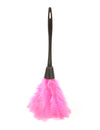 Plumeau rose pour adulte avec plumes roses et manche noir