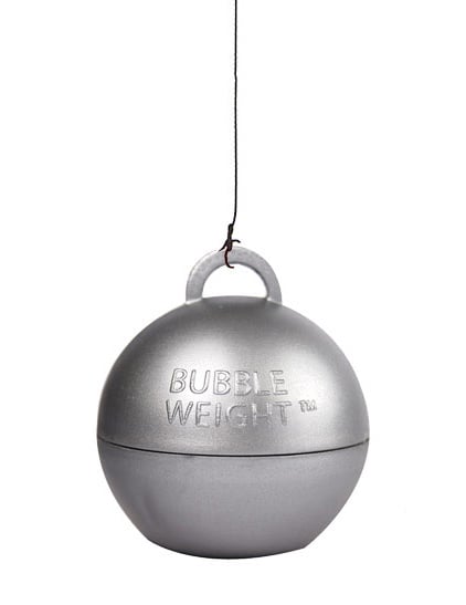 Poids pour ballon hélium pour fête argent 35 g
