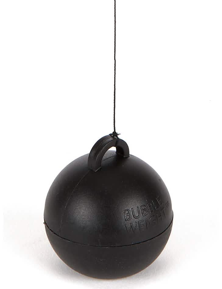 Peso para balão de hélio para decoração preto 35 g