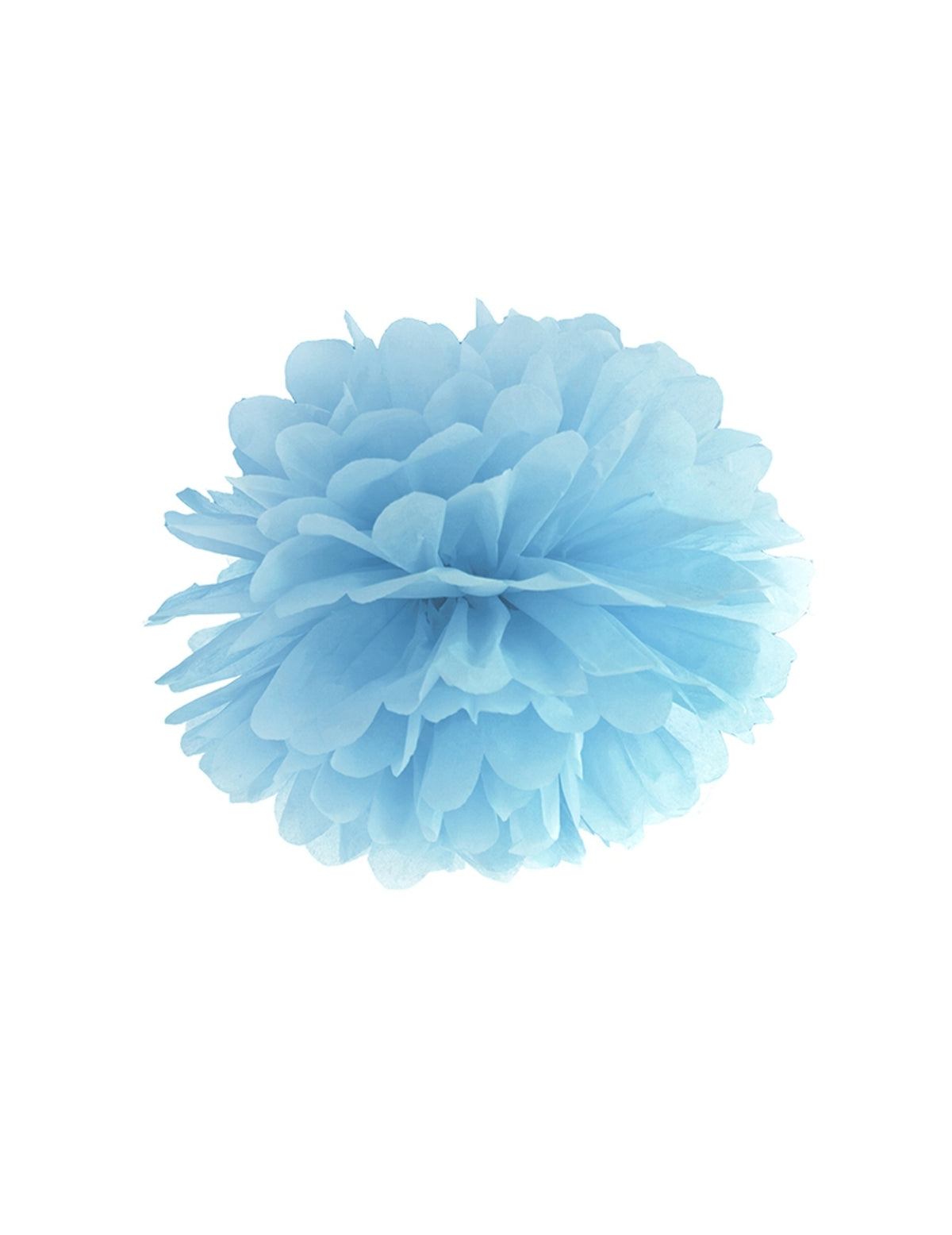 Pompon à suspendre en papier pour décoration bleu