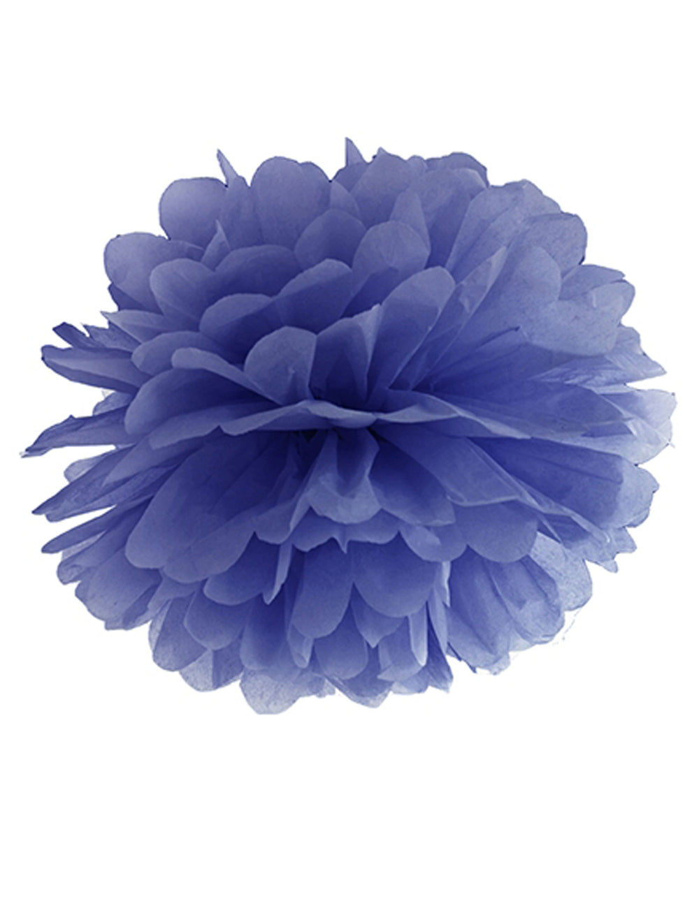 Pompon à suspendre en papier de soie pour décoration bleu marine