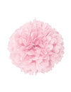 Pompon en papier boule décorative rose