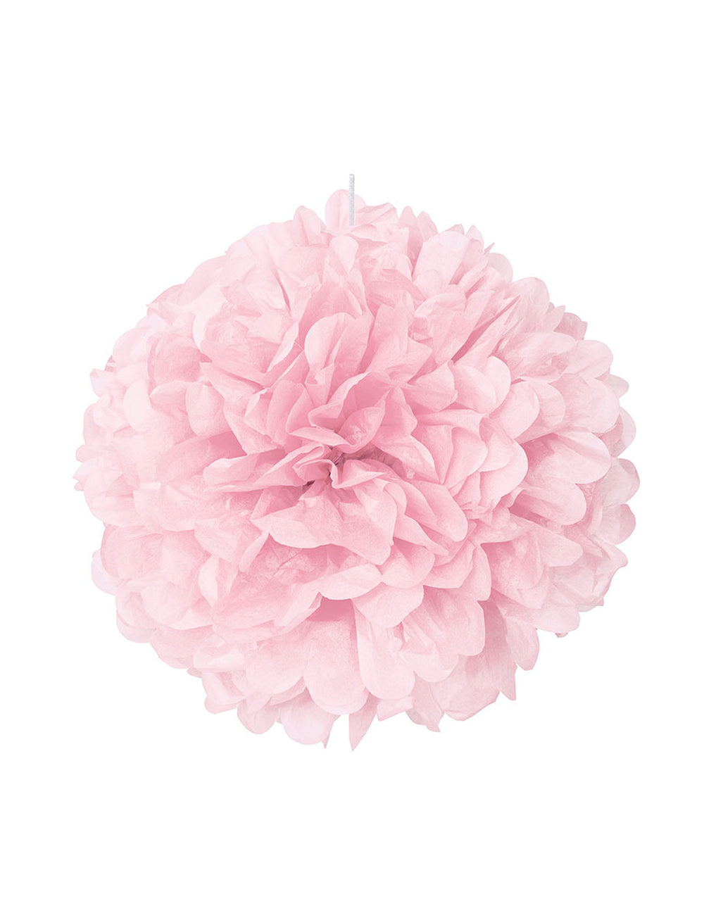 Pompon en papier boule décorative rose