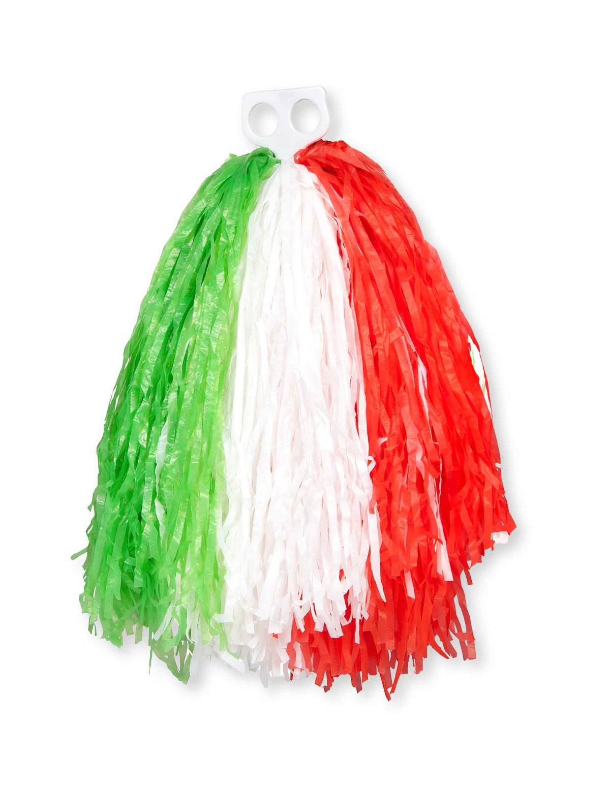 Pompom adepto itália para adulto verde branco vermelho