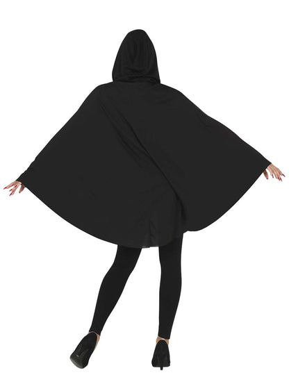 Poncho abóbora preto adulto