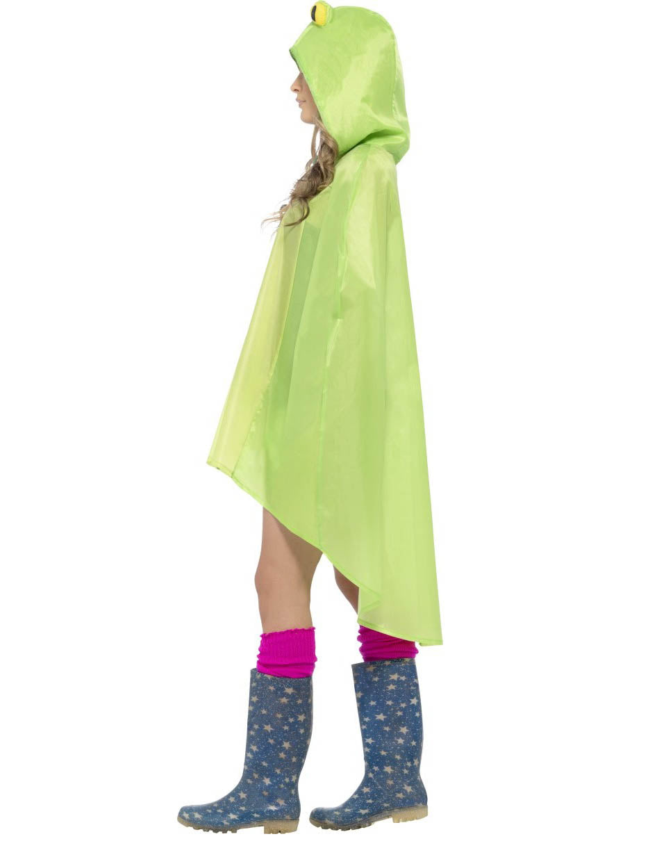 Vue de profil du poncho grenouille pour adulte