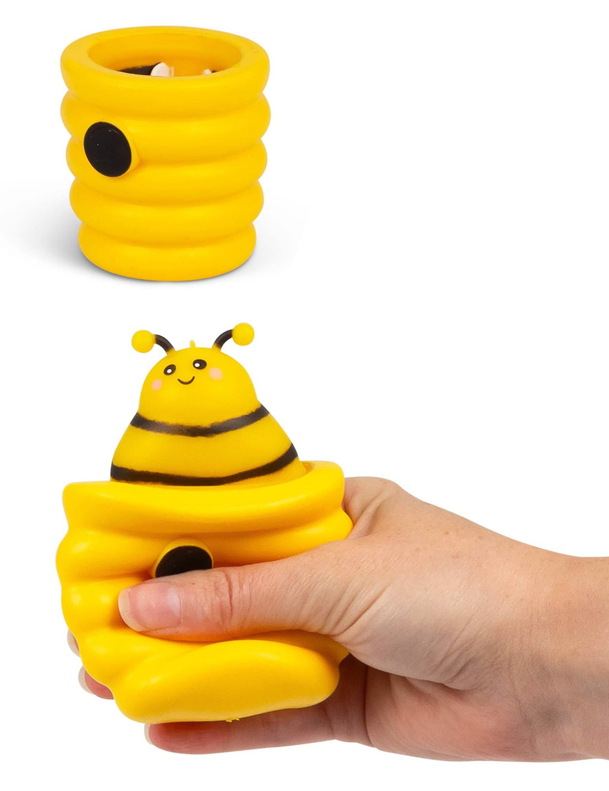 Brinquedo Pop Up abelha para criança amarelo e preto