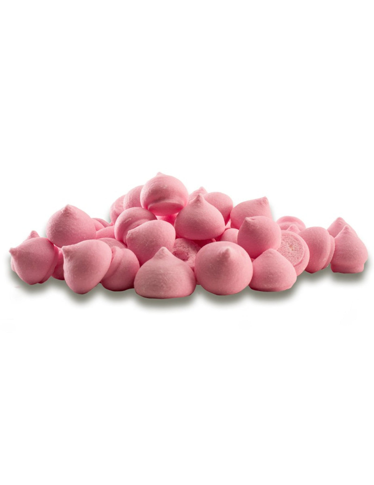 Petites meringues en sucre décoration gâteau roses