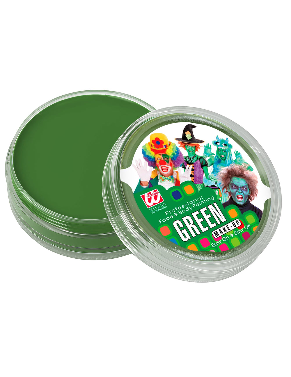 Maquillage professionnel à l'eau pour visage et corps vert