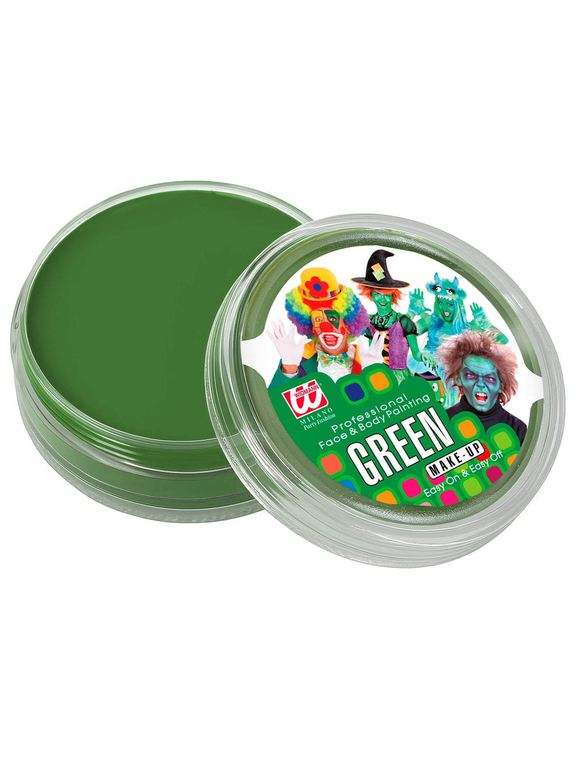Maquillage professionnel à l'eau pour visage et corps vert